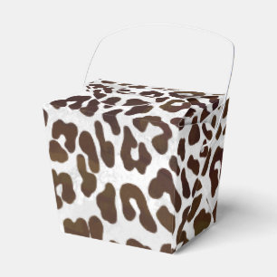Leopard Chocolate Print Favour Box