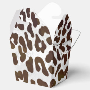 Leopard Chocolate Print Favour Box