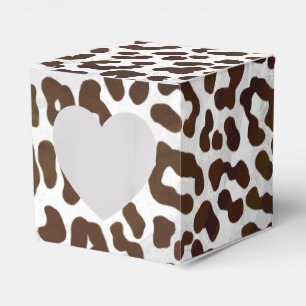Leopard Chocolate Print Favour Box