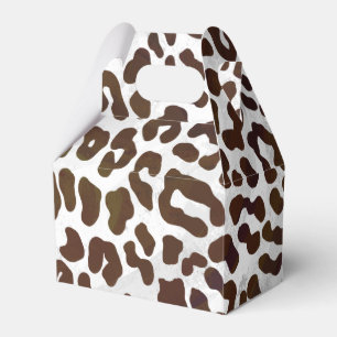 Leopard Chocolate Print Favour Box