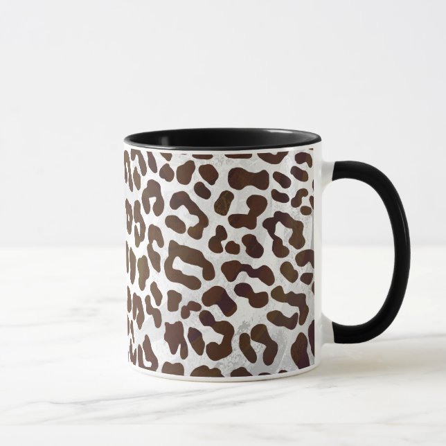 Leopard Chocolate Print Mug (Right)