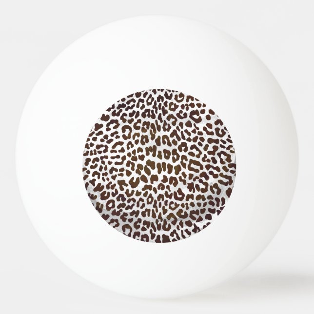 Leopard Chocolate Print Ping Pong Ball (Front)