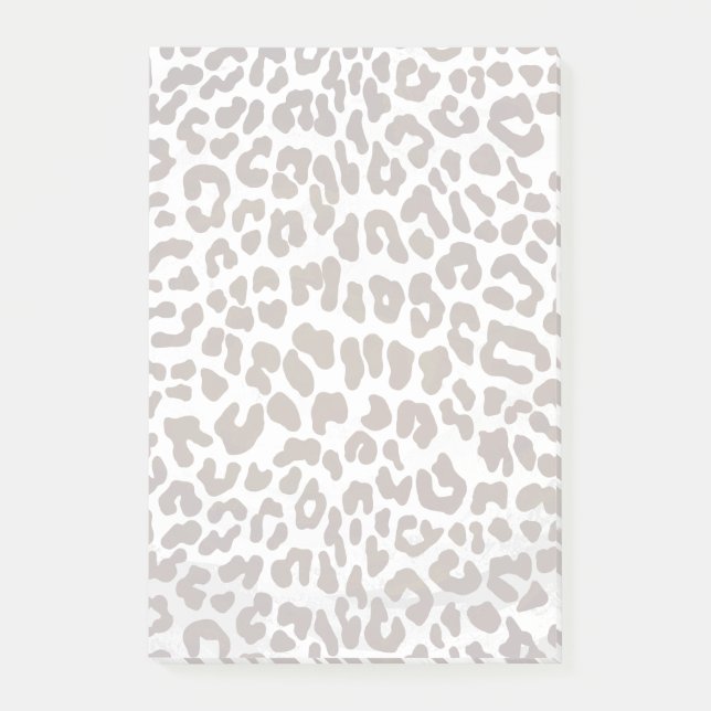 Leopard Chocolate Print Post-it Notes (Front)