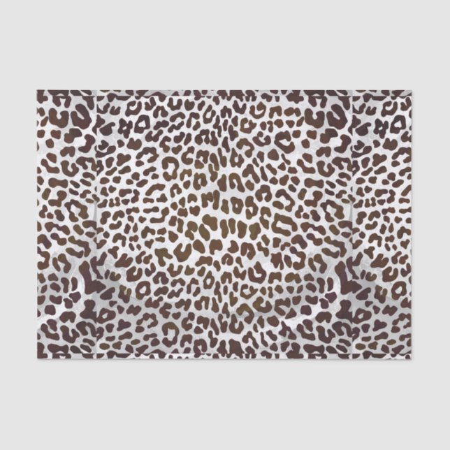 Leopard Chocolate Print Tissue Paper (Front)