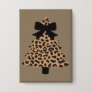 Leopard Christmas Tree Preppy Coquette Xmas Winter