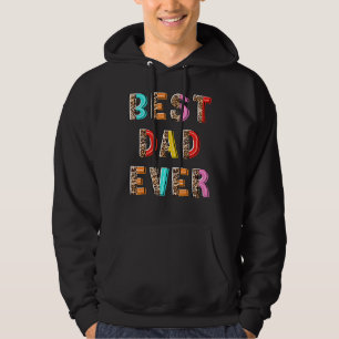 Leopard Colourful Best Dad Ever Father's Day 2022 Hoodie
