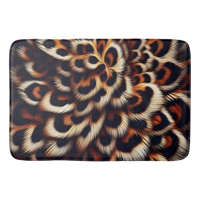 Leopard Comfort Drift into a Jungle-Inspired  Bath Mat (Front)