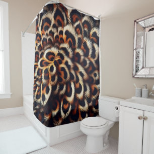Leopard Comfort Drift into a Jungle-Inspired  Shower Curtain