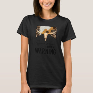 Leopard Cow Skull Should've Come With A Warning We T-Shirt
