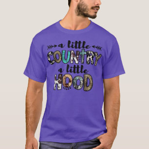 Leopard Cowgirl A Little Country Little Hood Weste T-Shirt