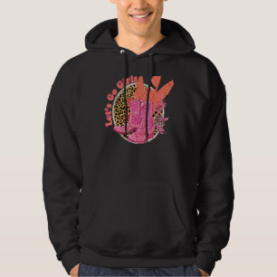 Leopard Cowgirl Boots Rope Let's Go Girls Western  Hoodie
