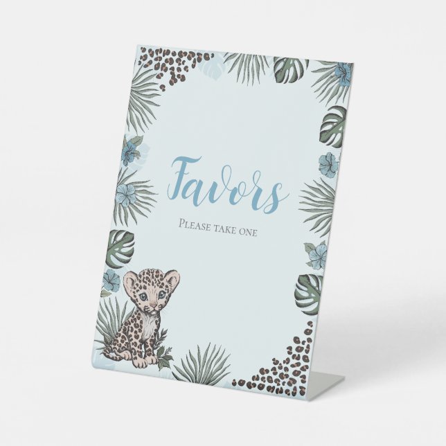 Leopard Cub Please Take One Party Sign (Front)