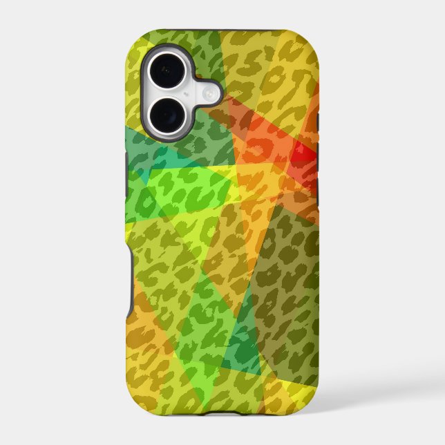 Leopard Cubism Abstract Art | Geometric Pattern 2 (Back)