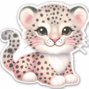Leopard Custom Cut Scrapbooking Sticker