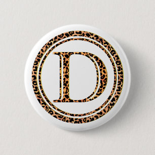 leopard D 6 Cm Round Badge