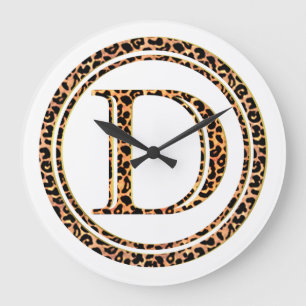 leopard D Large Clock