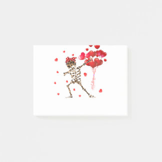 Leopard Dabbing Skeleton X Ray Doctor Nurse Valent Post-it Notes
