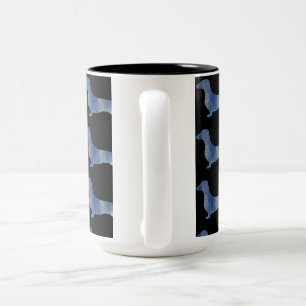 Leopard dachshund Two-Tone coffee mug