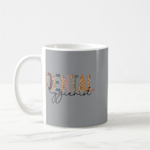 Leopard Dental Hygienist Sweatshirt Gift Dentist Coffee Mug