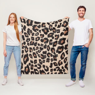 Leopard Design Pattern Fleece Blanket