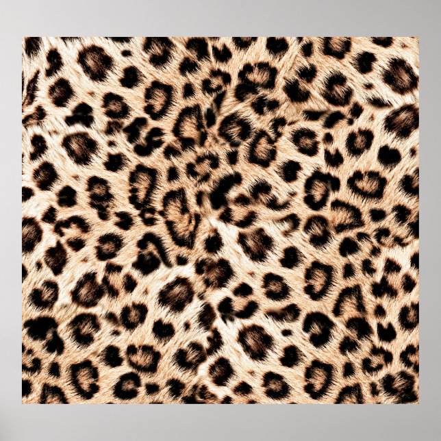 Leopard Design Pattern: Wild Elegance. Poster (Front)