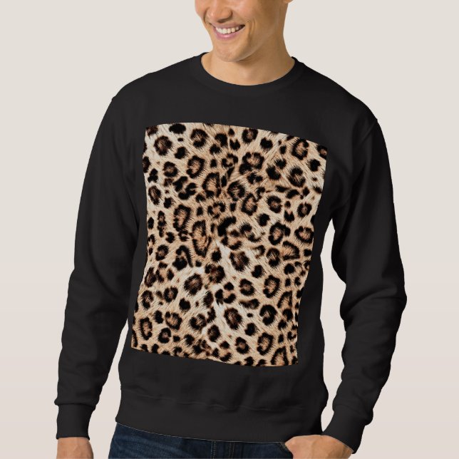 Leopard Design Pattern: Wild Elegance. Sweatshirt (Front)