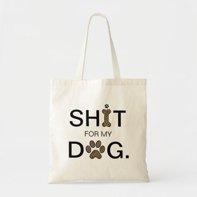 Leopard Dog Paw Cheetah Animal Modern Funny Tote Bag (Front)