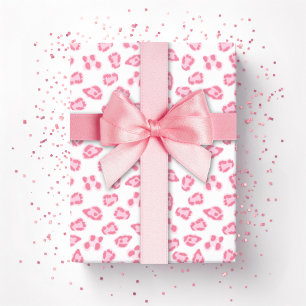 Leopard Dot in Pink Wrapping Paper