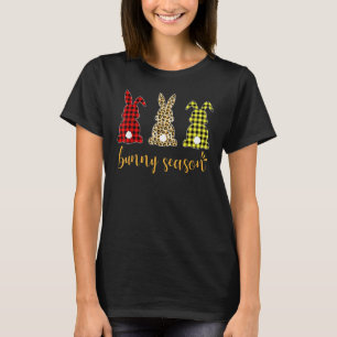 Leopard Easter Bunny Rabbit Cute Easter Trio Bunny T-Shirt