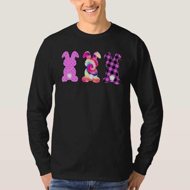 Leopard Easter Bunny Rabbit Trio Cute Easter Day 3 T-Shirt (Front)