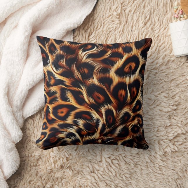 Leopard Edge: Add Exotic Flair to Bed Cushion (Blanket)