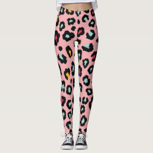 Leopard Exotic: Colourful Seamless Fun. Leggings