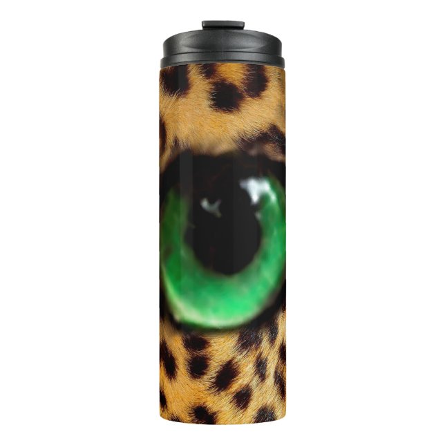Leopard Eye Close-Up  Thermal Tumbler (Front)