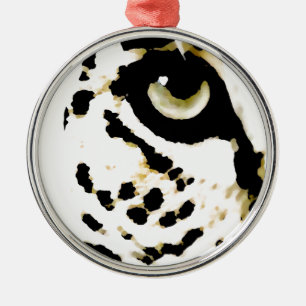 Leopard Eye Metal Tree Decoration
