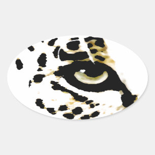 Leopard Eye Oval Sticker