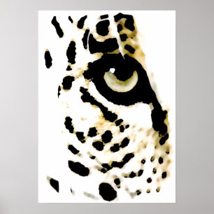 Leopard Eyes Poster - Pop Art Wild Animals