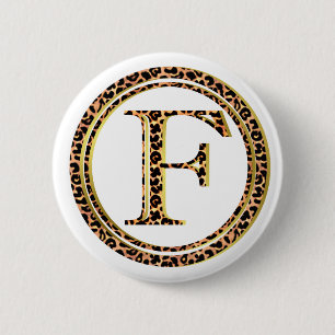 leopard F 6 Cm Round Badge