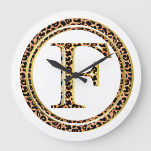 leopard F Large Clock