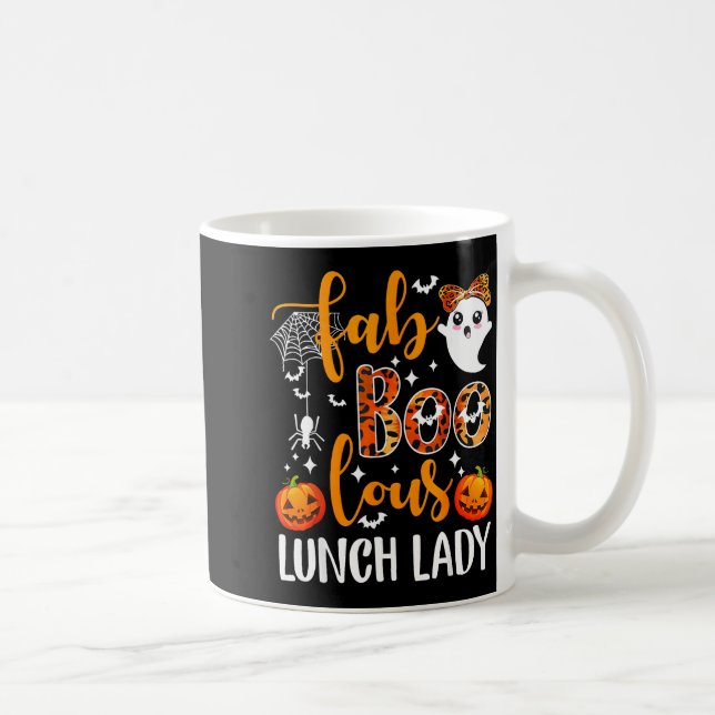 Leopard Fab Boo Lous Lunch Lady Matching Group Tee Coffee Mug (Right)