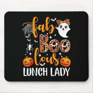 Leopard Fab Boo Lous Lunch Lady Matching Group Tee Mouse Pad