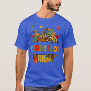 Leopard Fall Autumn Thanksgiving Counsellor School T-Shirt