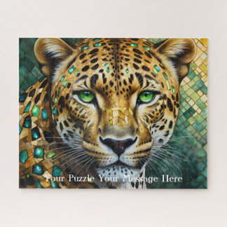 leopard fantasy painting mosaic diamond jigsaw puzzle