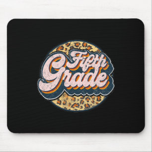 Leopard Fifth Teacher Cute 5th Grade Ck To School Mouse Pad