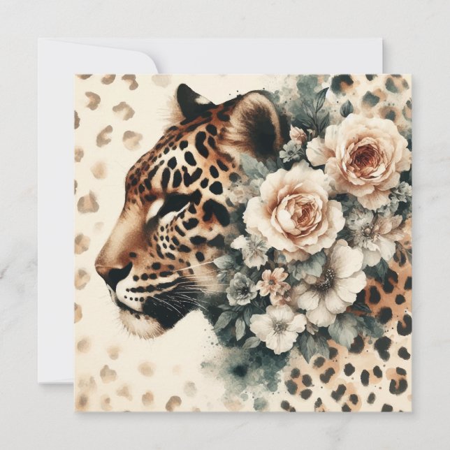 Leopard flower card (Front)