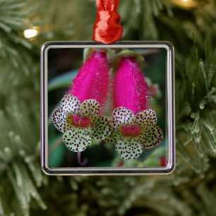 Leopard Flower Design Metal Tree Decoration