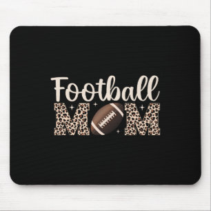 Leopard Football Mum Mama Women Football Player Mo Mouse Pad