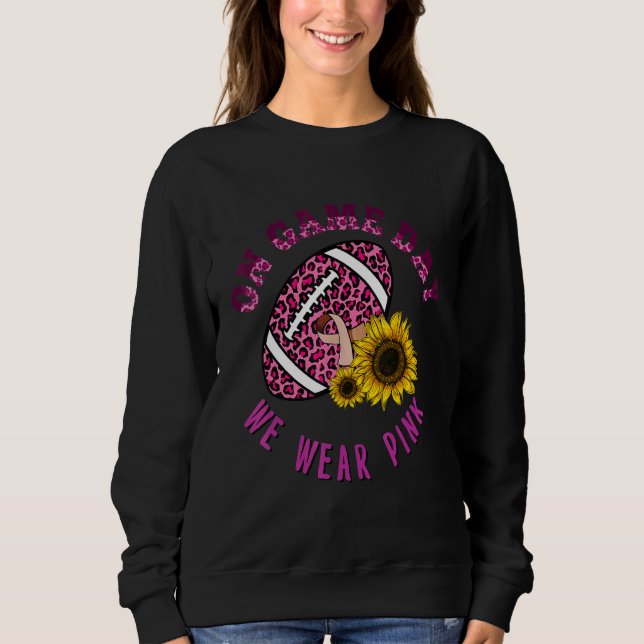 Leopard Football Sunflower Physical Therapy Awaren Sweatshirt (Front)