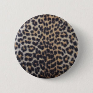 Leopard Fur 6 Cm Round Badge