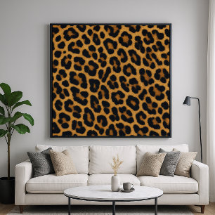 Leopard Fur Animal Pattern Poster