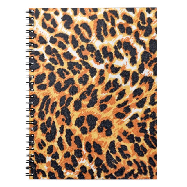 leopard fur as backgroundleopard,pattern,print,ski notebook (Front)